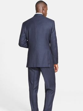 Classic Fit Three-Piece Check Suit