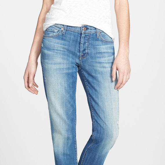 Josefina Boyfriend Jeans Bright Light Broken Twill